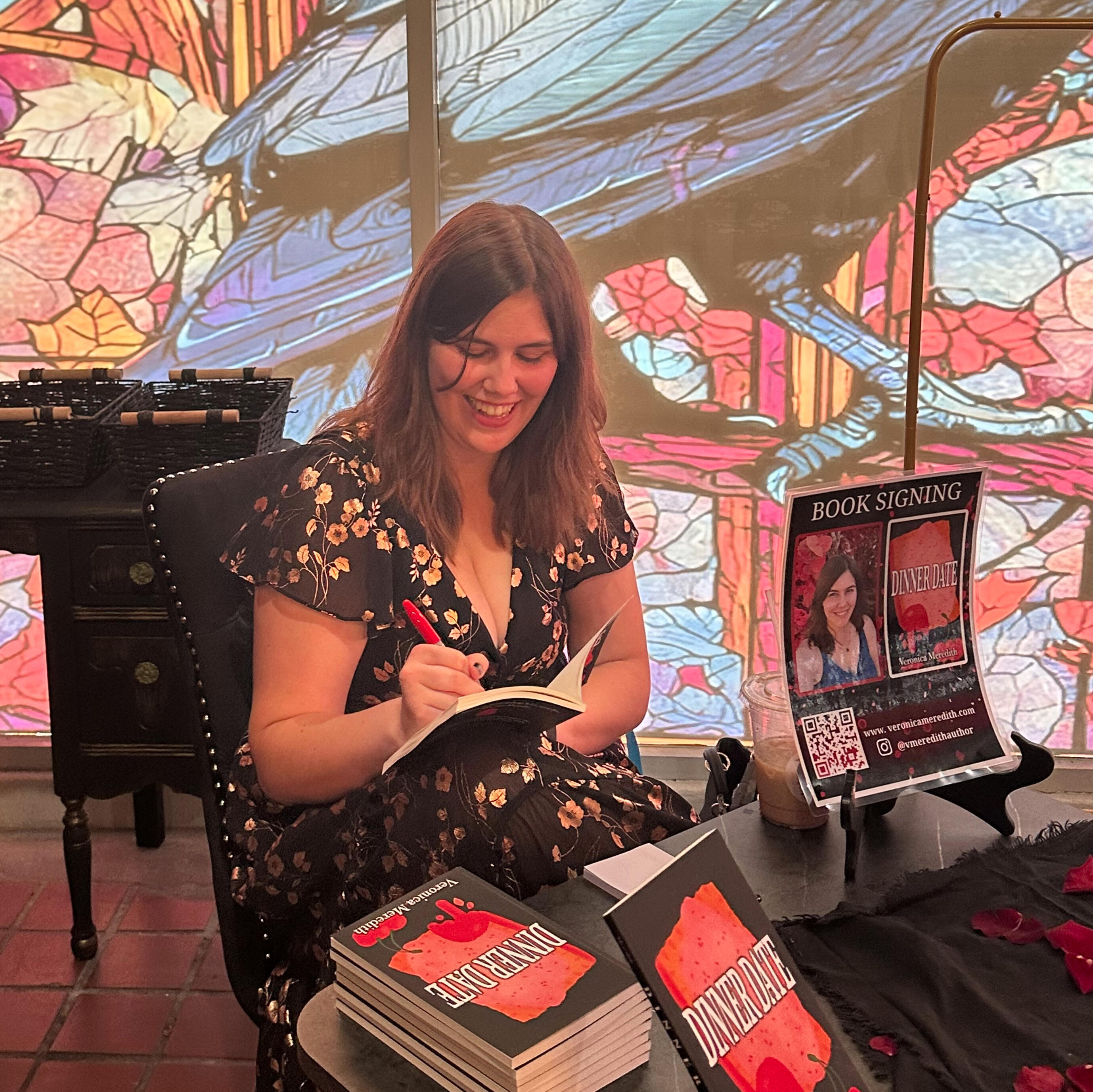 Dinner Date Veronica Meredith Waco Horror Author Book Signing August 22nd 2-4 PM The Raven's Nook 719 Washington Ave Waco, TX 76701