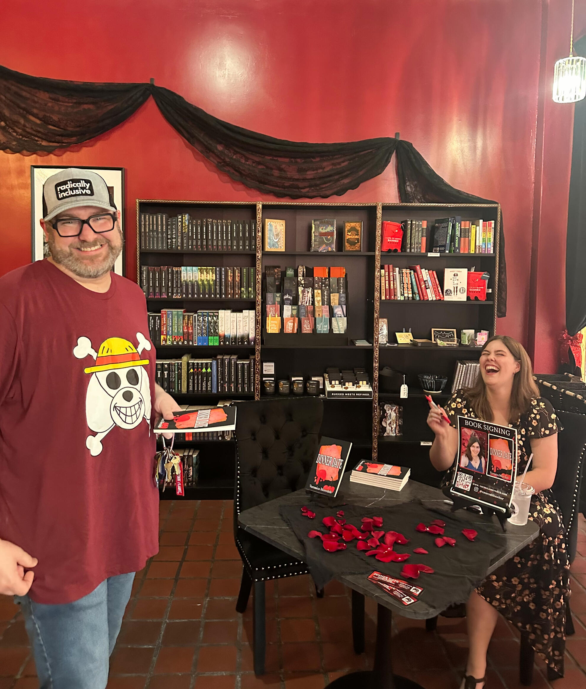 Dinner Date Veronica Meredith Waco Horror Author Book Signing August 22nd 2-4 PM The Raven's Nook 719 Washington Ave Waco, TX 76701